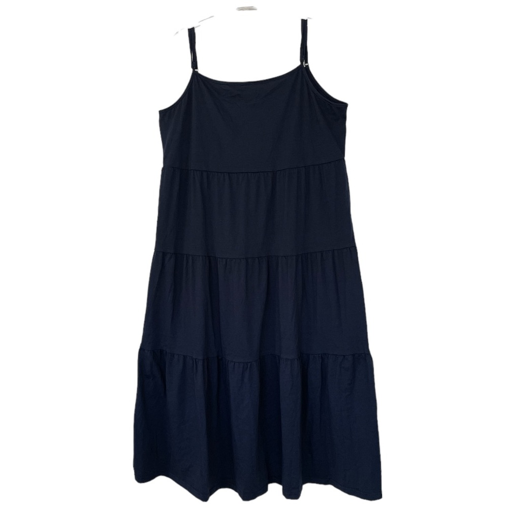 SOLD * Grace Karin Sundress Dress XL Navy Tiered Casual NWT